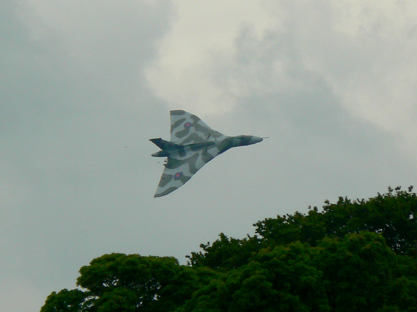 XH558 at Kemble with engines prominent